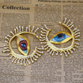 Baroque Style Vintage Big Eye Dangle Earrings