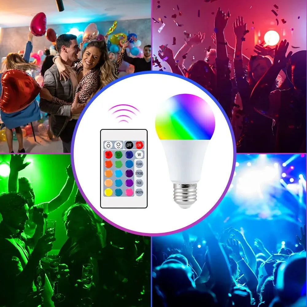 16 Colors RGB LED Multicolor Bulb