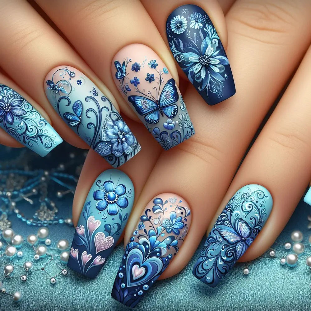24pcs Simple Press on Nails