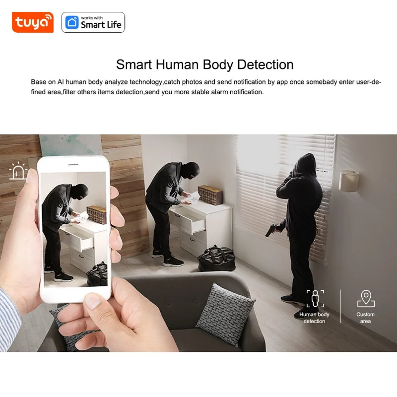 Tuya Smart 3MP HD Indoor Home Security Camera