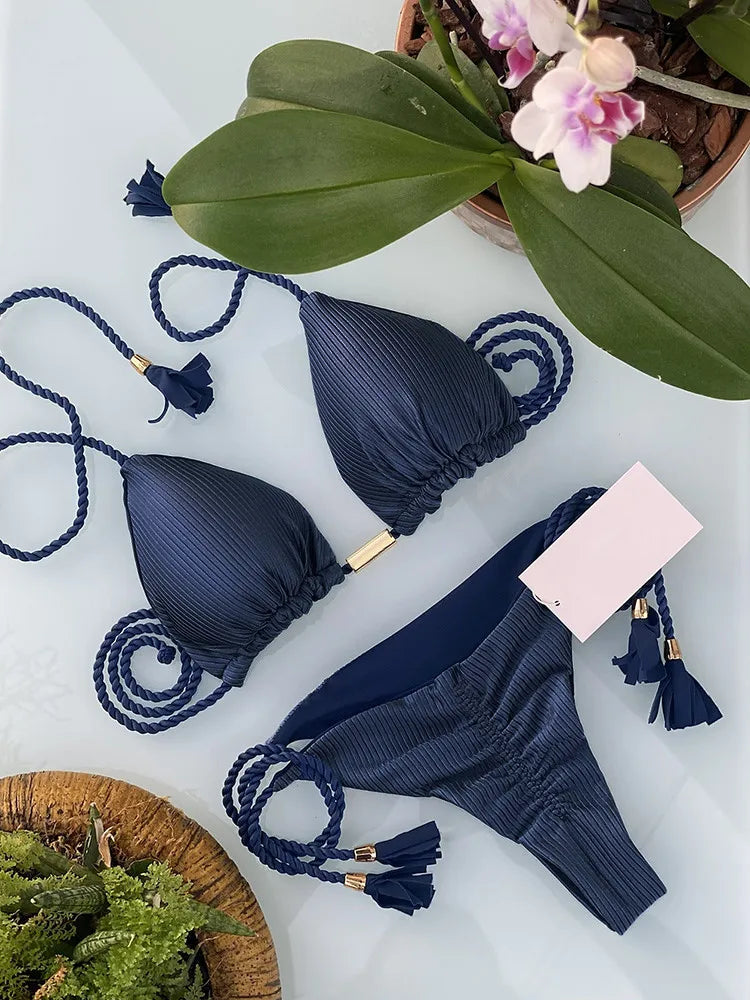 Adjustable Bandage Bikini Set