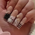 24PCS Medium Square Press on Nails