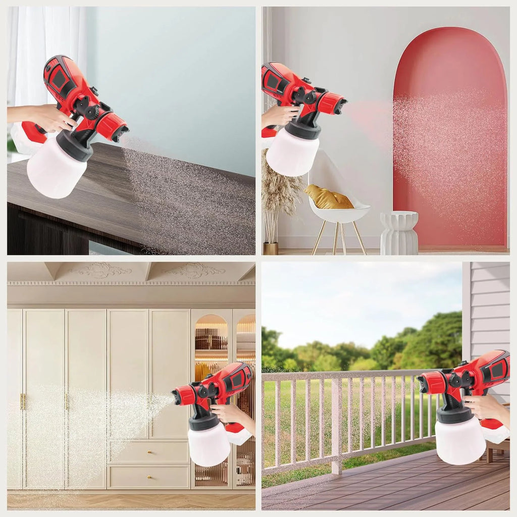 HVLP Paint Sprayer Compatible with Milwaukee 18V Battery