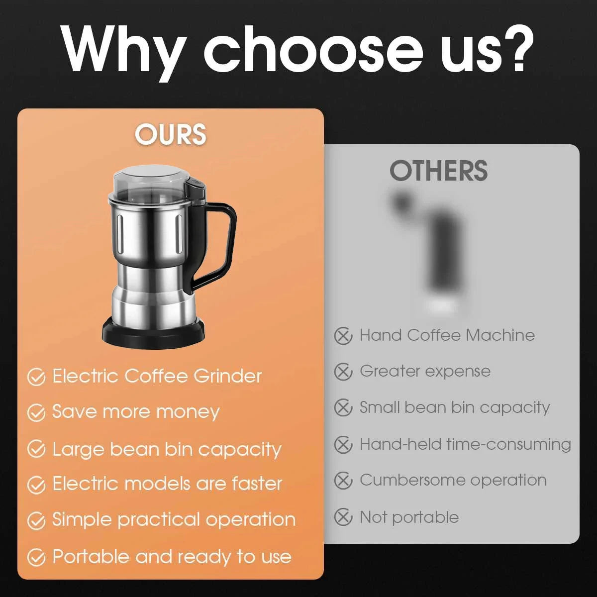 Multipurpose Electric Coffee Bean Grinding Machine