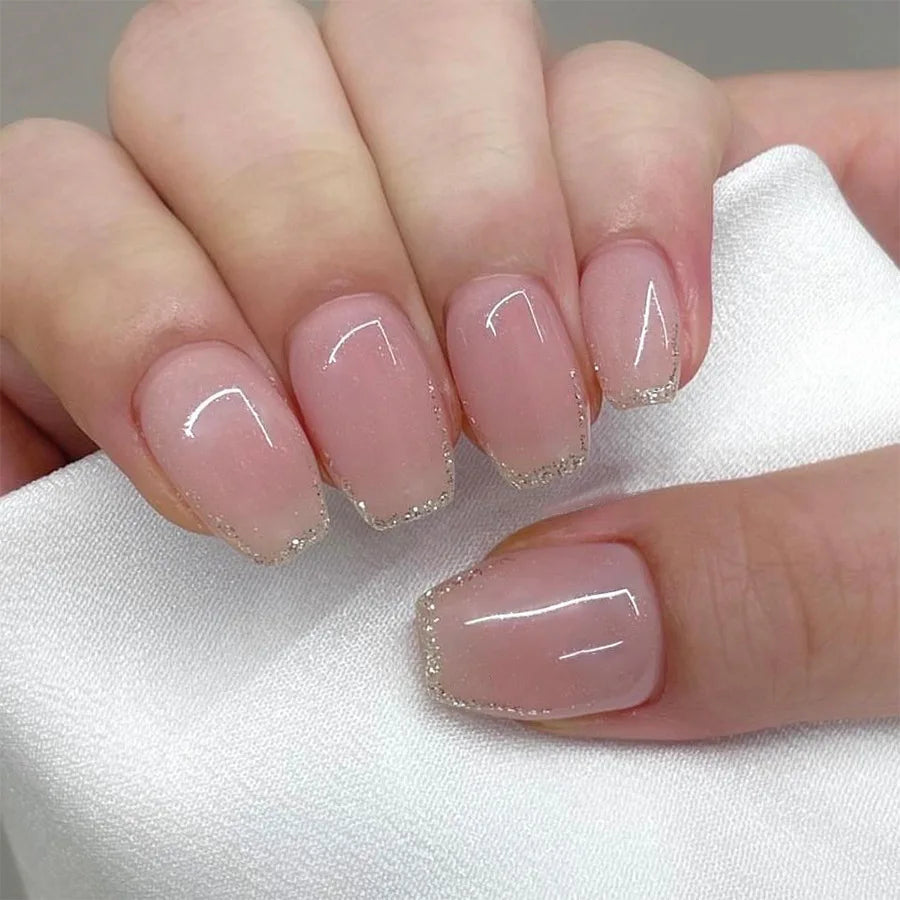 24pc Short Ballet Press on Nails