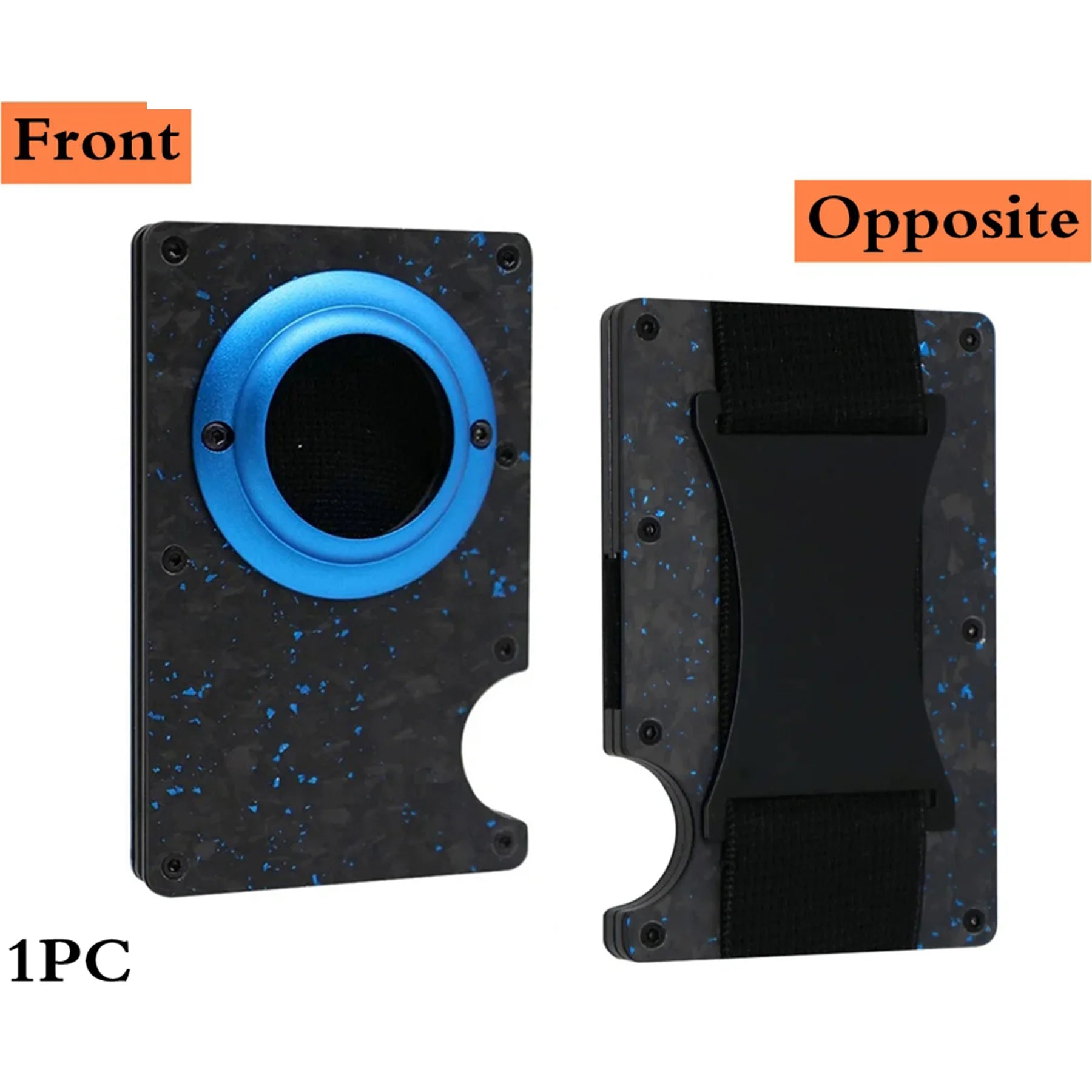 Minimalist Wallet with Airtag Holder and Money Clip