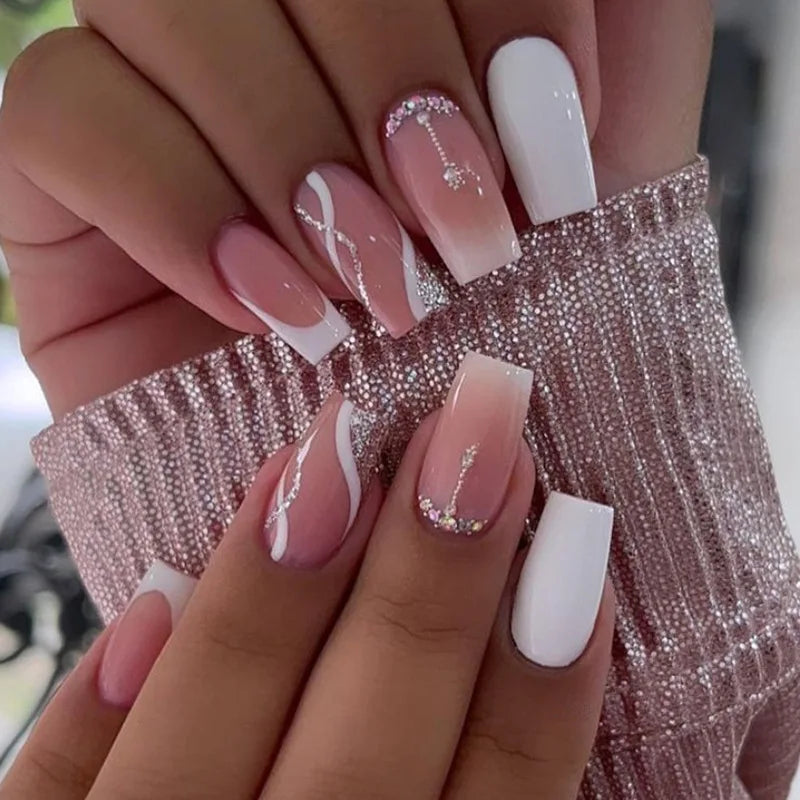 24pcs Simple Press on Nails
