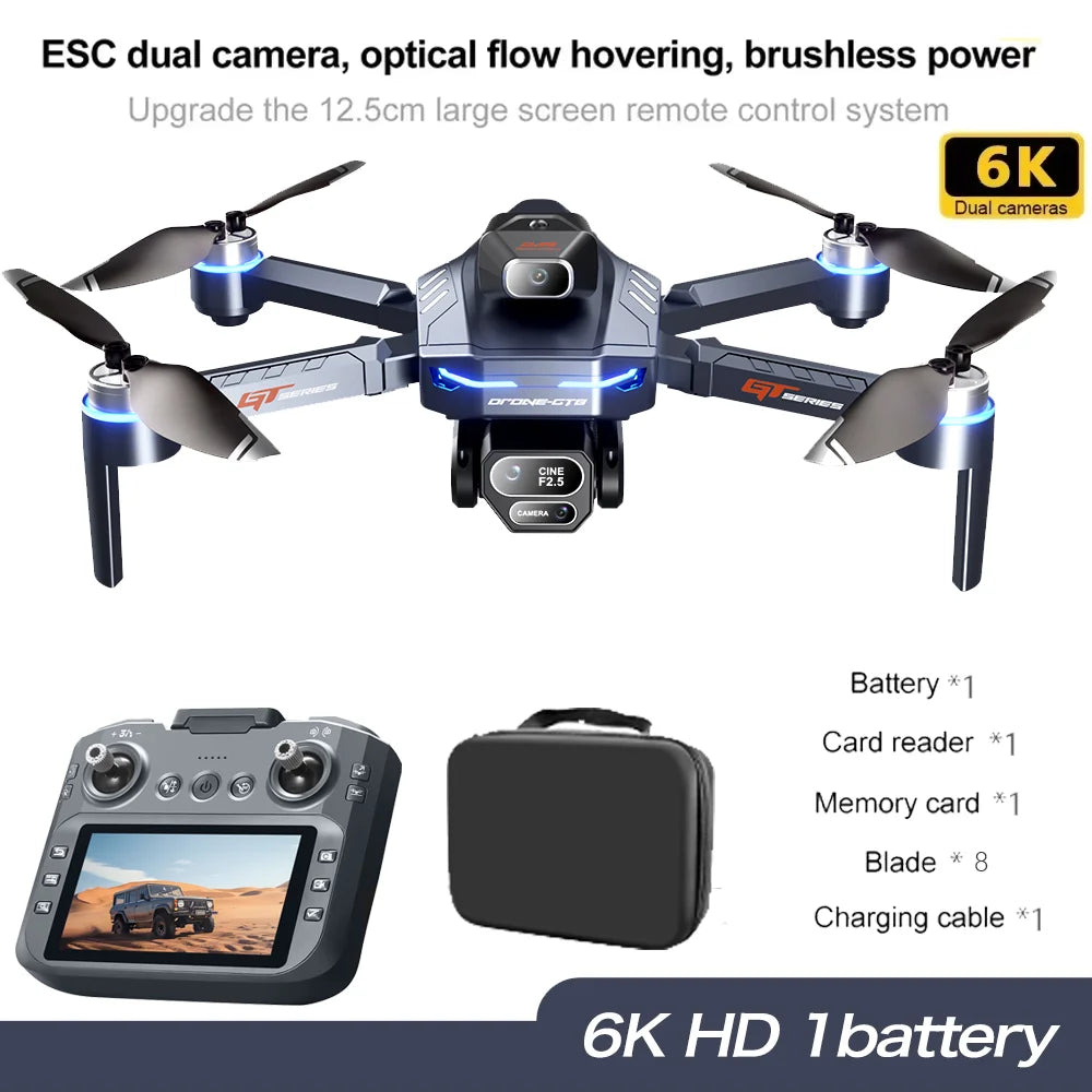 GT8 Drone GPS 8K Professional HD 360° Dual Cameras
