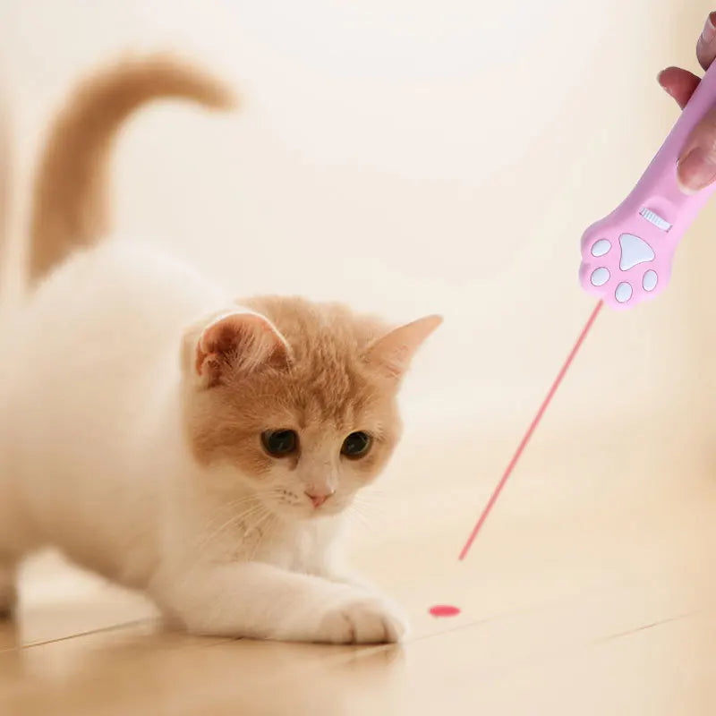 Laser Cat Teasing Stick Interactive Toy