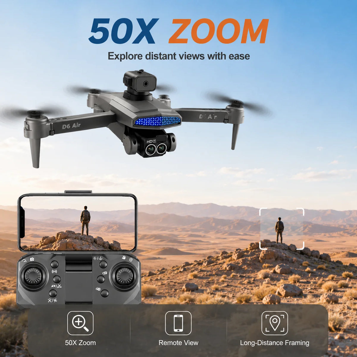 RC Drone Optical Flow Positioning Gesture Recognition 360° Roll Trajectory Flight