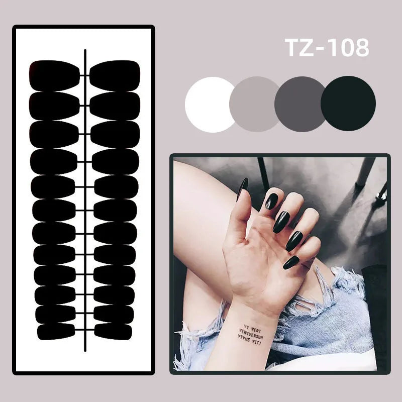 24pcs Simple Press on Nails