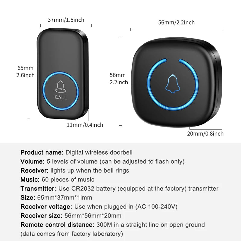 Intelligent Welcome Wireless Doorbell