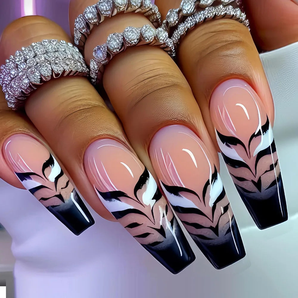 Y2K Colorful Print Press On Nails