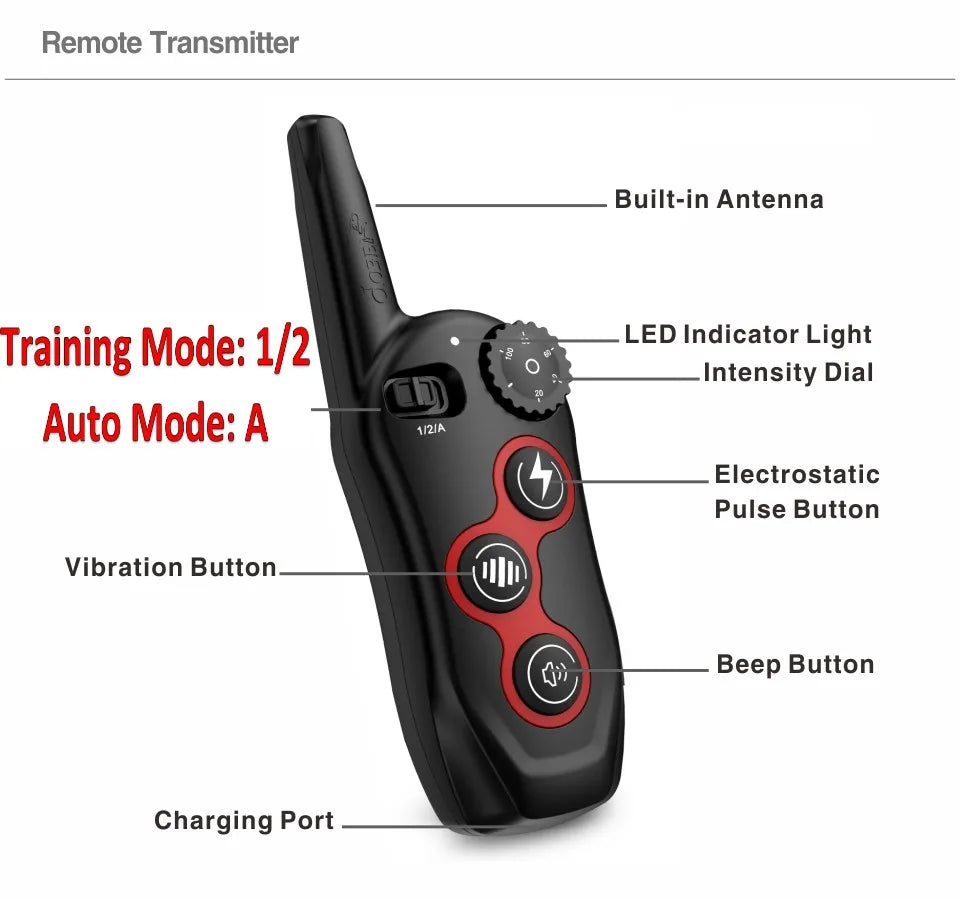 2 In 1 Pet Dog Training Collar & Automatic Anti Bark