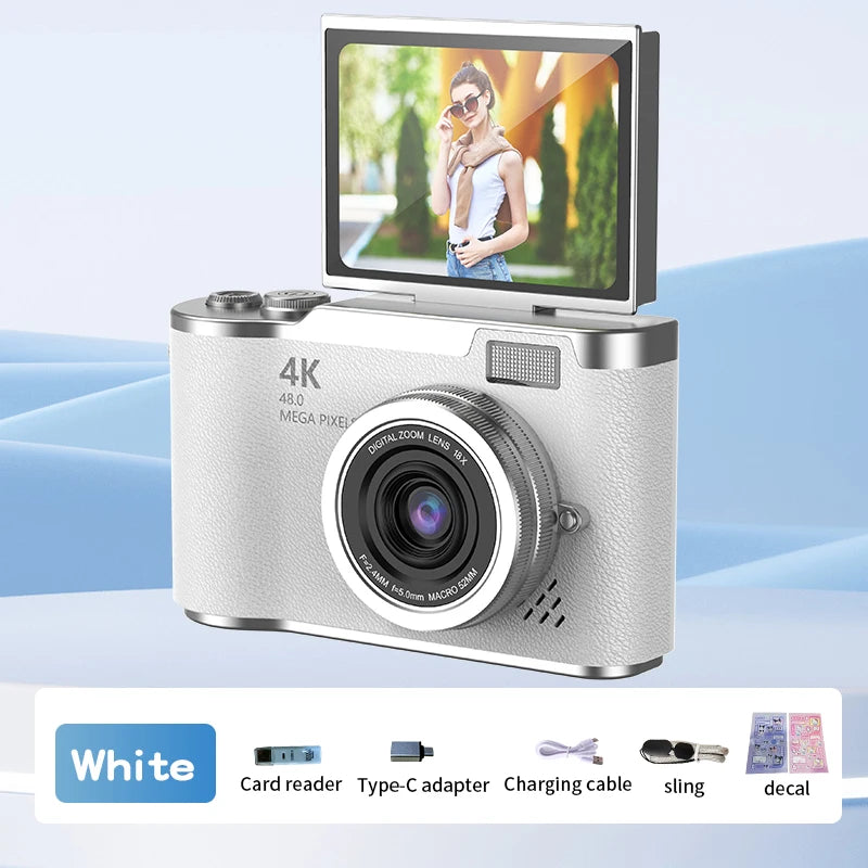 Digital Camera 8X Digital Zoom Vintage Vlog Video Recorder
