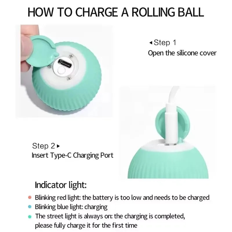 USB Automatic Smart Interactive Moving Bouncing Ball