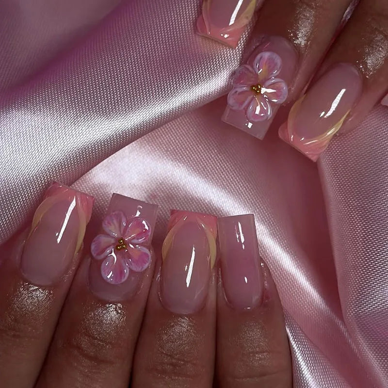 24pc Short Ballet Press on Nails