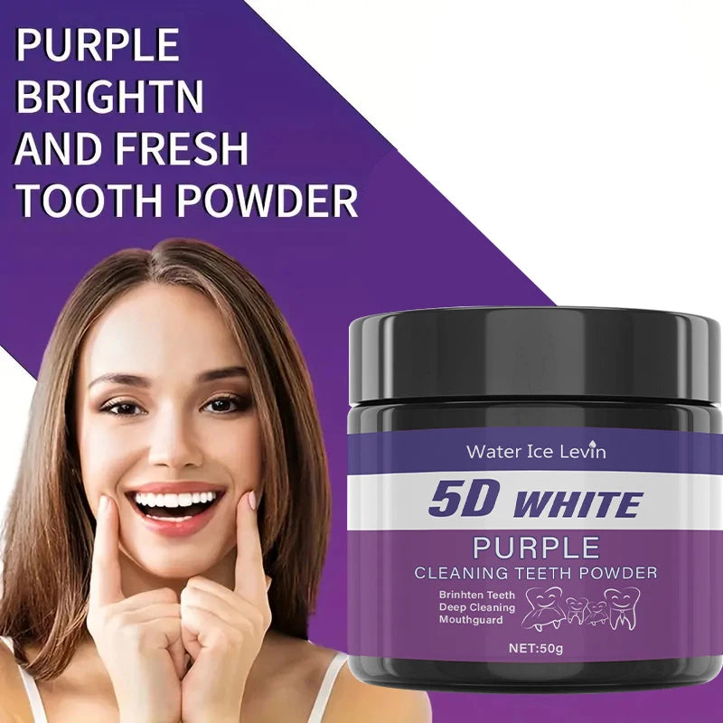 Purple Tooth Cleaning Powder