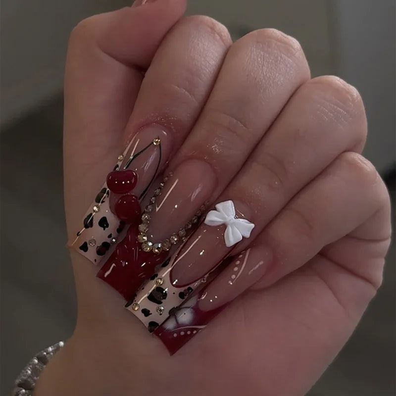 24pcs Extra Long Press on Nails