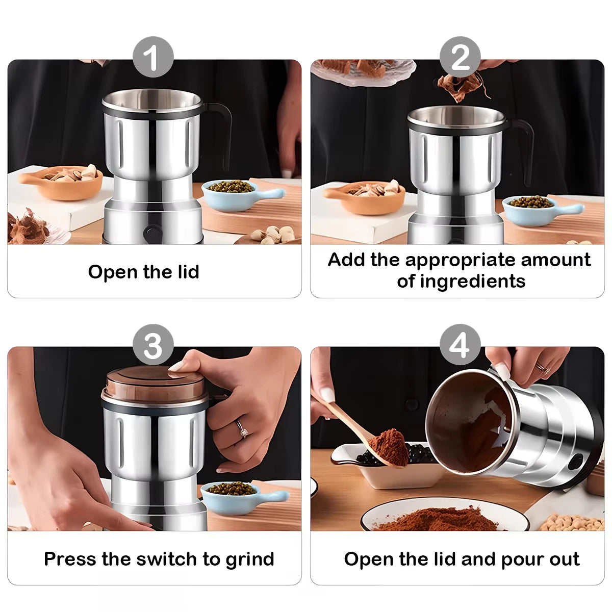 Multipurpose Electric Coffee Bean Grinding Machine