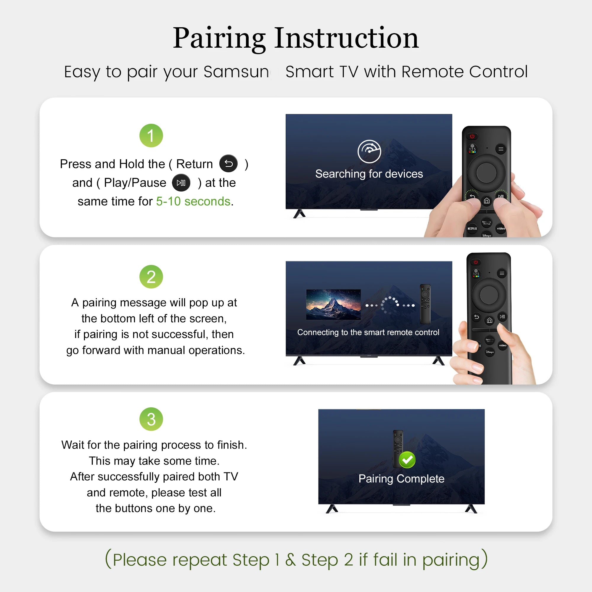 Remote Control for Samsung Smart TV