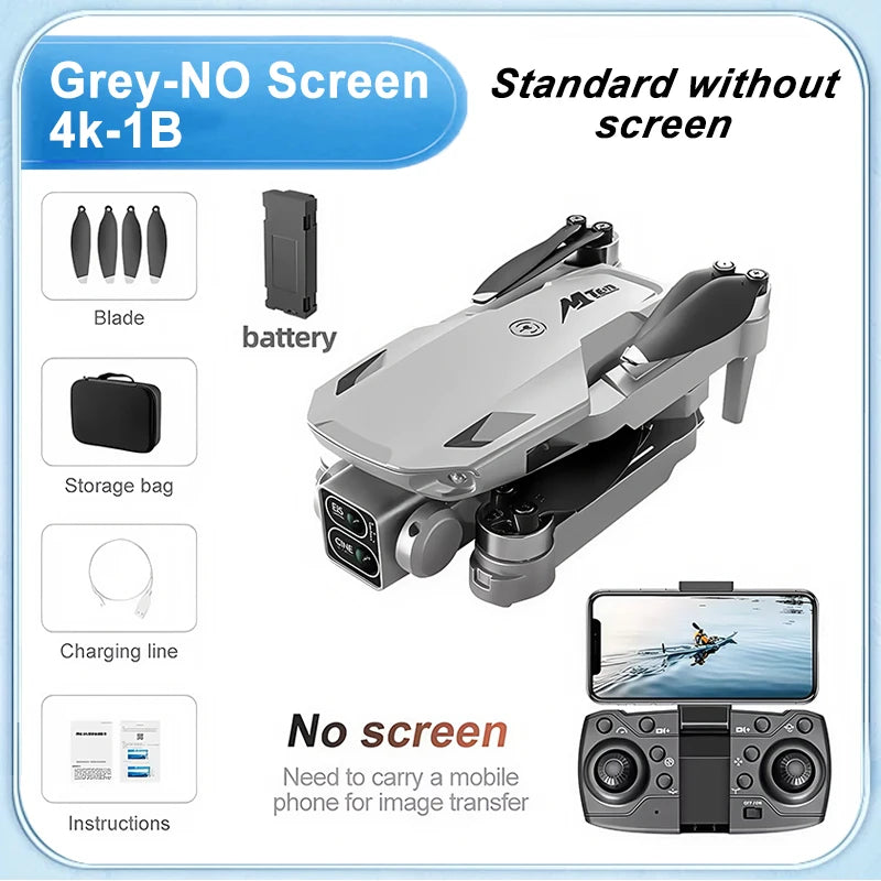 M10 Rc Drone 8K Professional HD Dual Camera With Screen