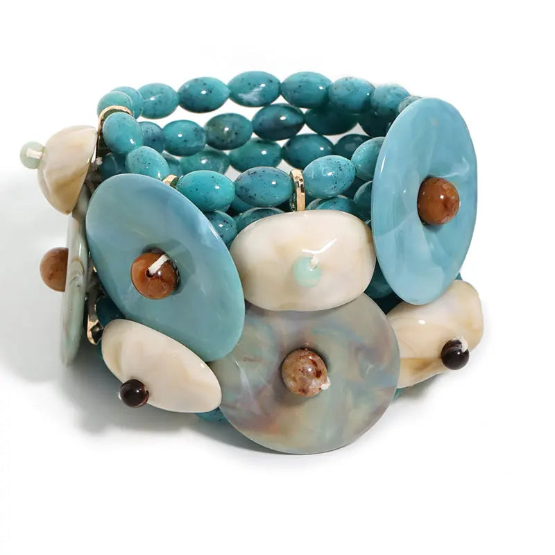 Statement Boho Beads Bracelet Set