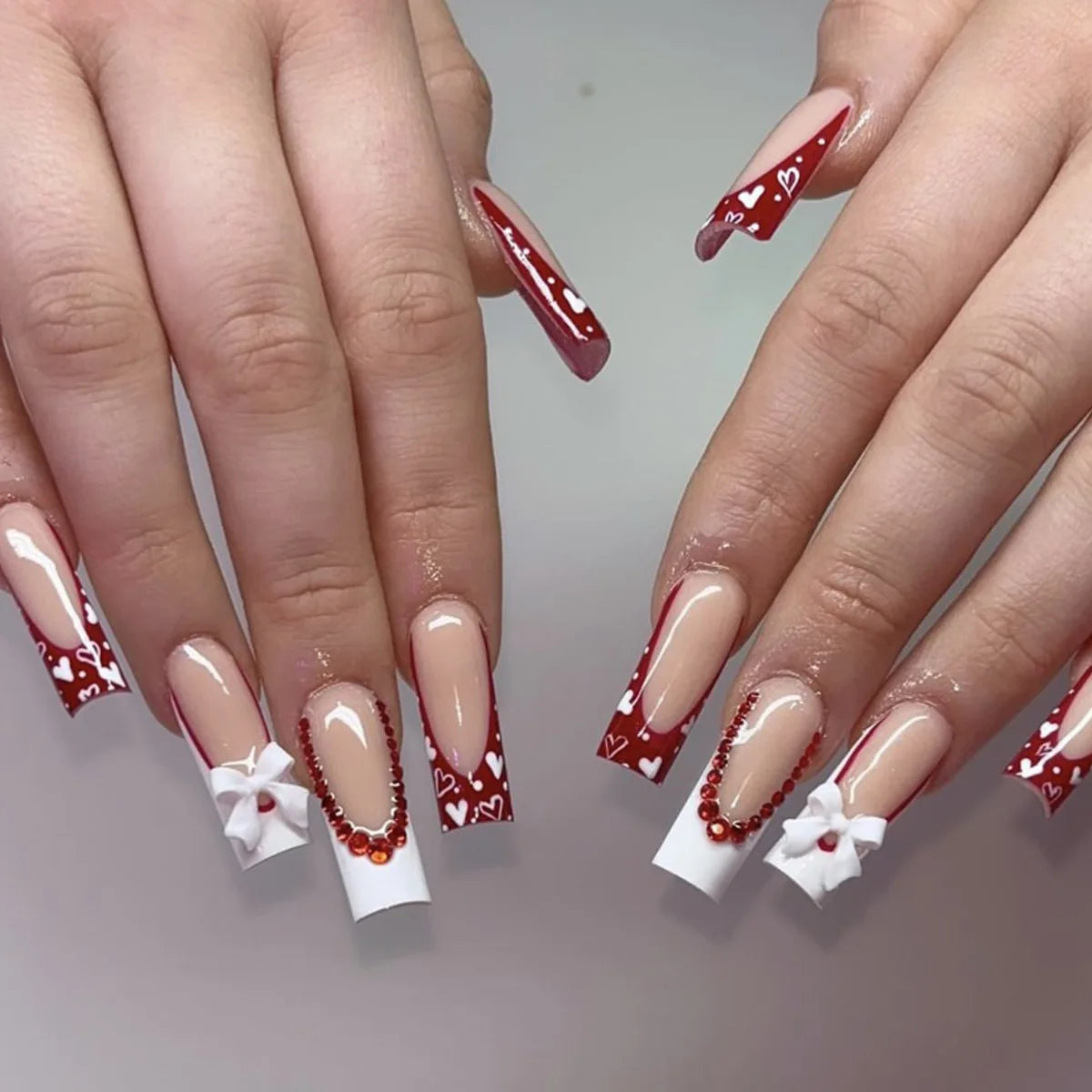 24pcs Long Ballet Press On Nails