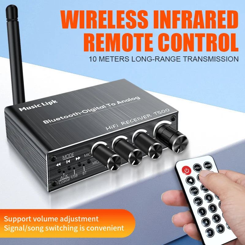 Bluetooth 6.0 Audio Receiver Coaxial DAC Converter