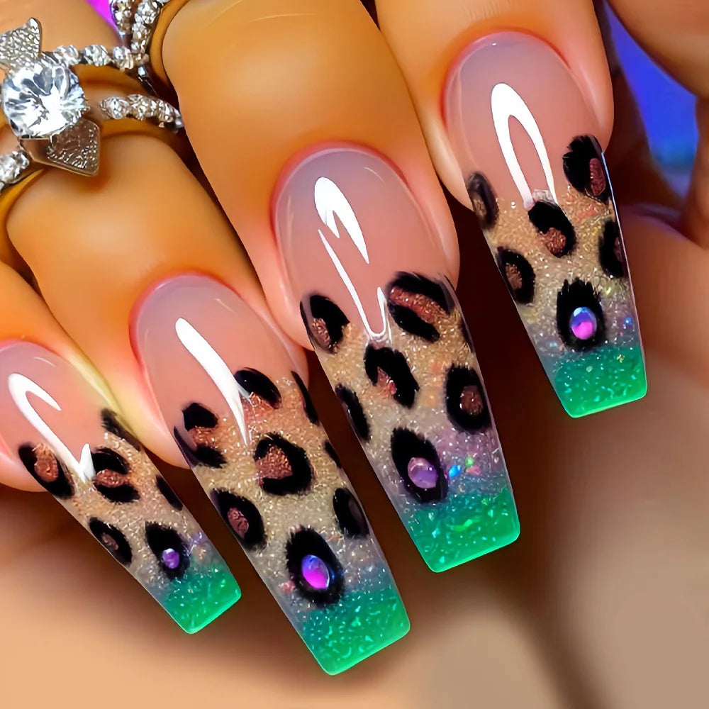 Y2K Colorful Print Press On Nails
