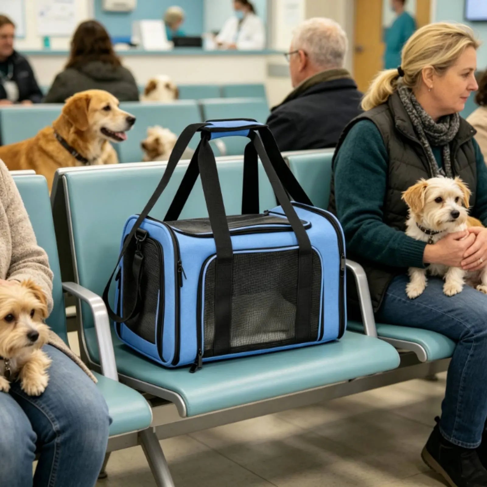 Mesh Pet Travel Carrier Foldable Soft Sided Pet Carrier