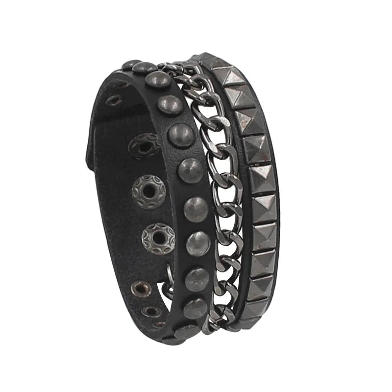 Gothic Punk Retro Multi Chain Street Dance Bracelet