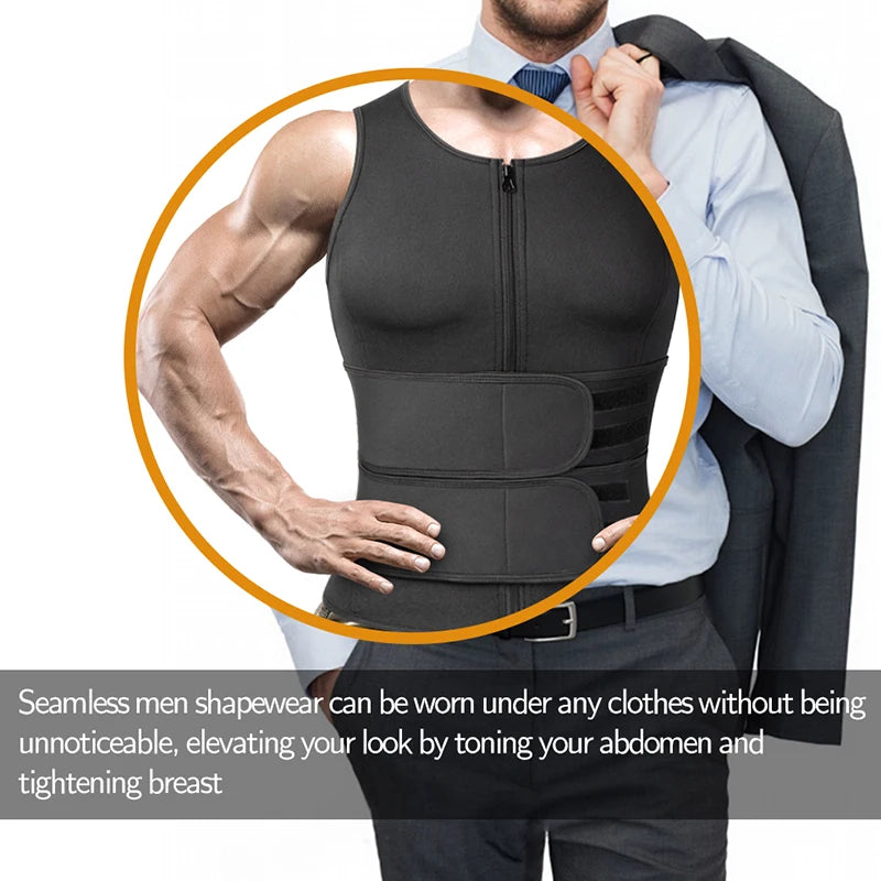 Neoprene Men's Shaper Sweat Vest