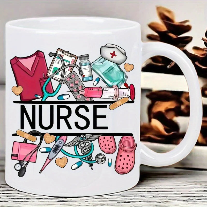 Nurse Themed 11 Ounce Ceramic Coffee Mug