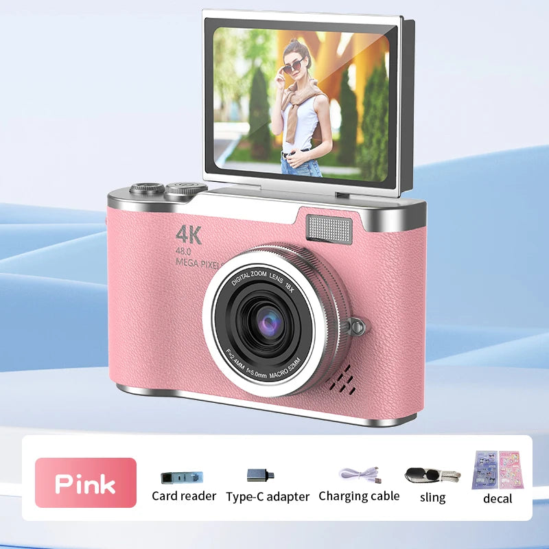 Digital Camera 8X Digital Zoom Vintage Vlog Video Recorder