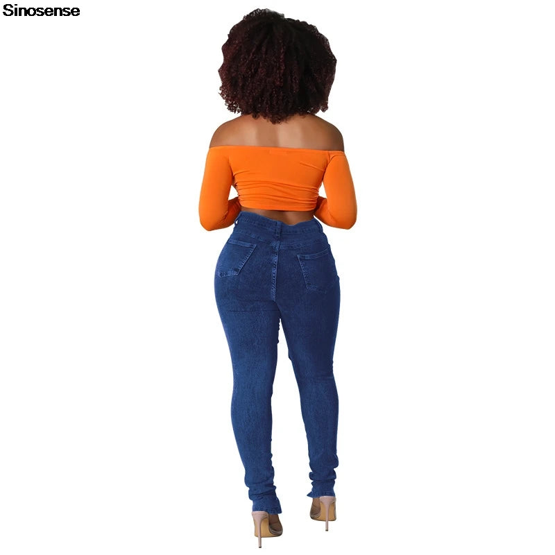 Women's Lace Up Skinny Jeans