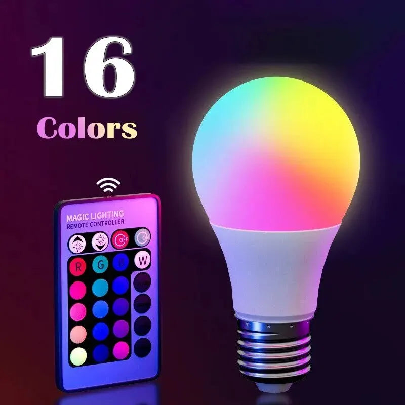 16 Colors RGB LED Multicolor Bulb