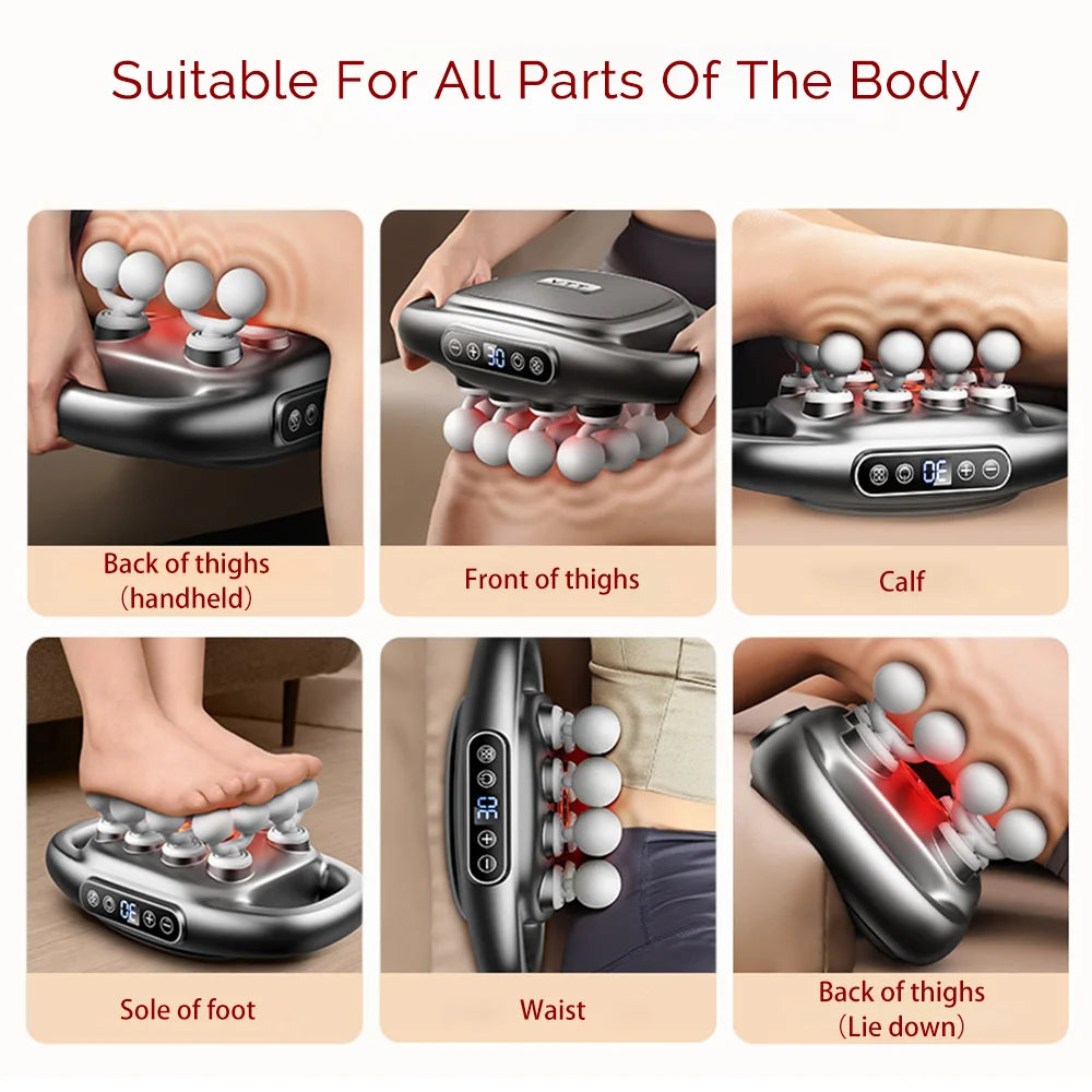 16-Head Fascia High-Frequency Vibration Body Massage Gun