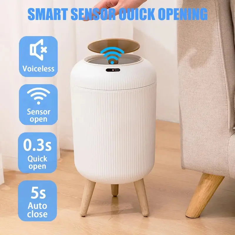 10L Motion Sensor Automatic  Trash Can with Lid