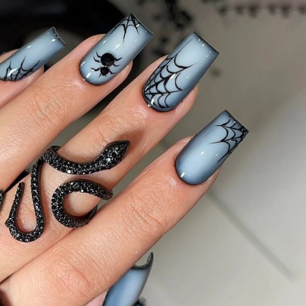 Medium-length Square Press On Nails