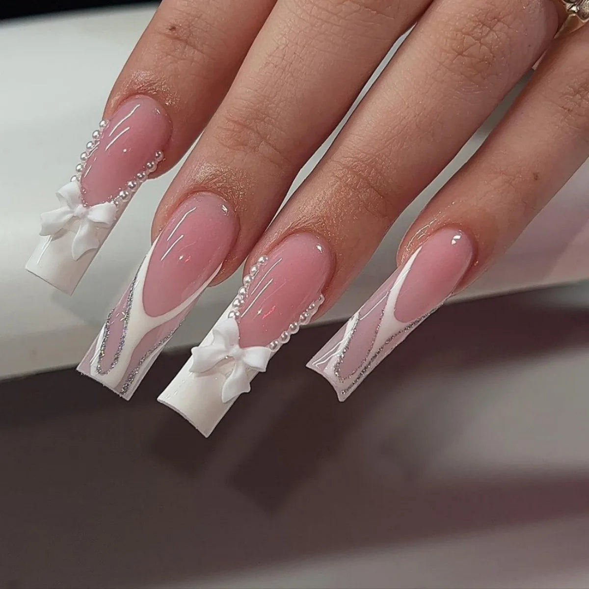 24Pcs French Press on Nails