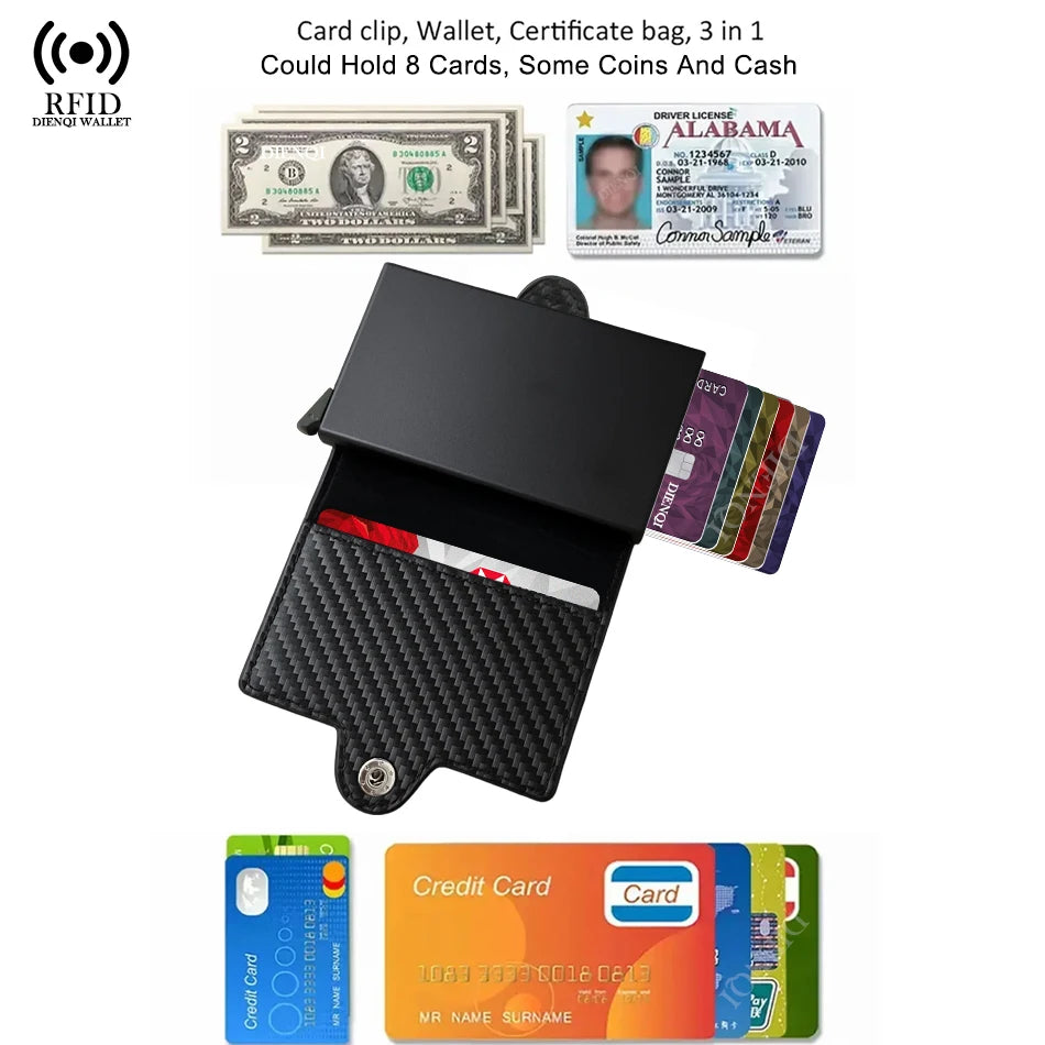 RFID Blocking Credit Card Holder Men Wallet