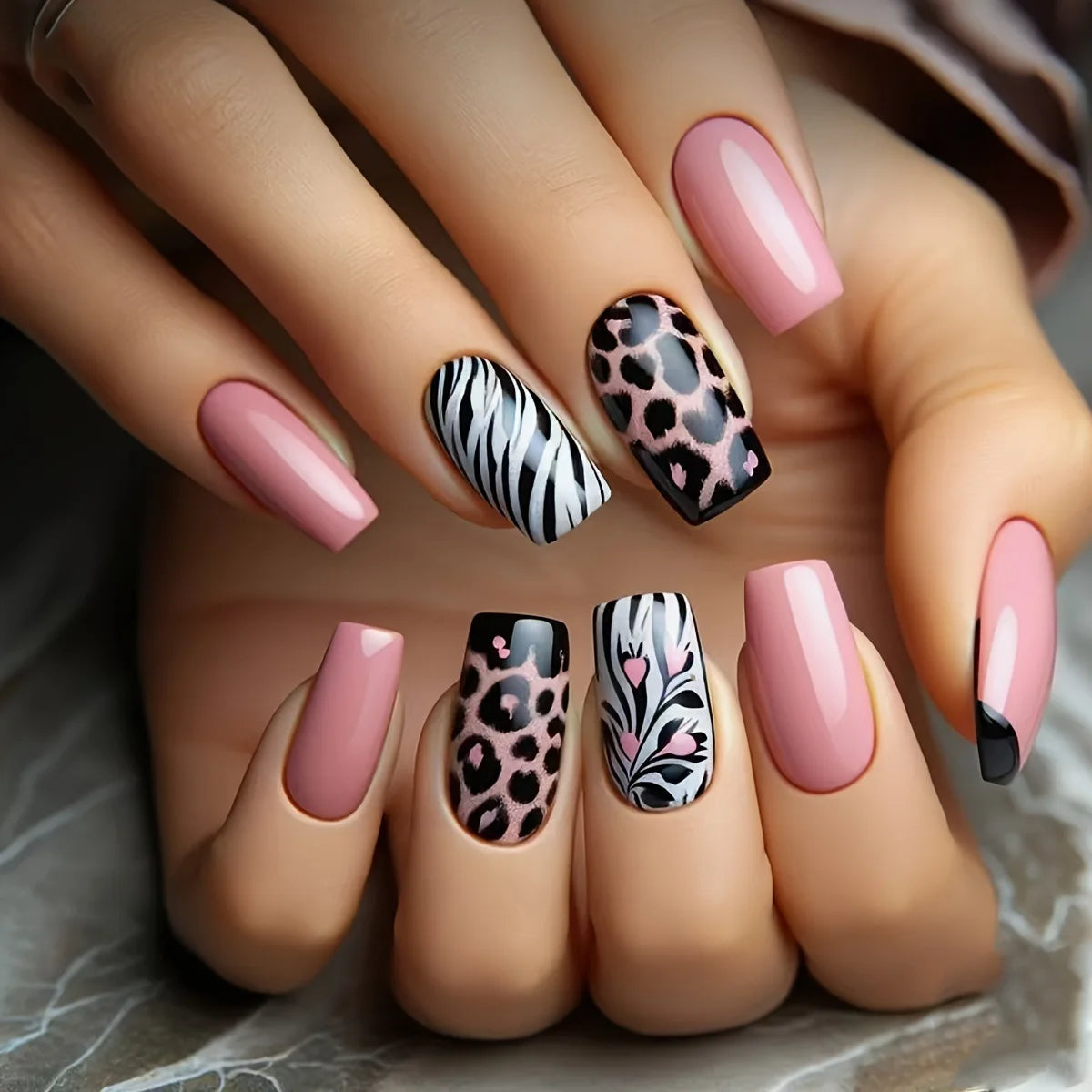 24pcs Simple Press on Nails