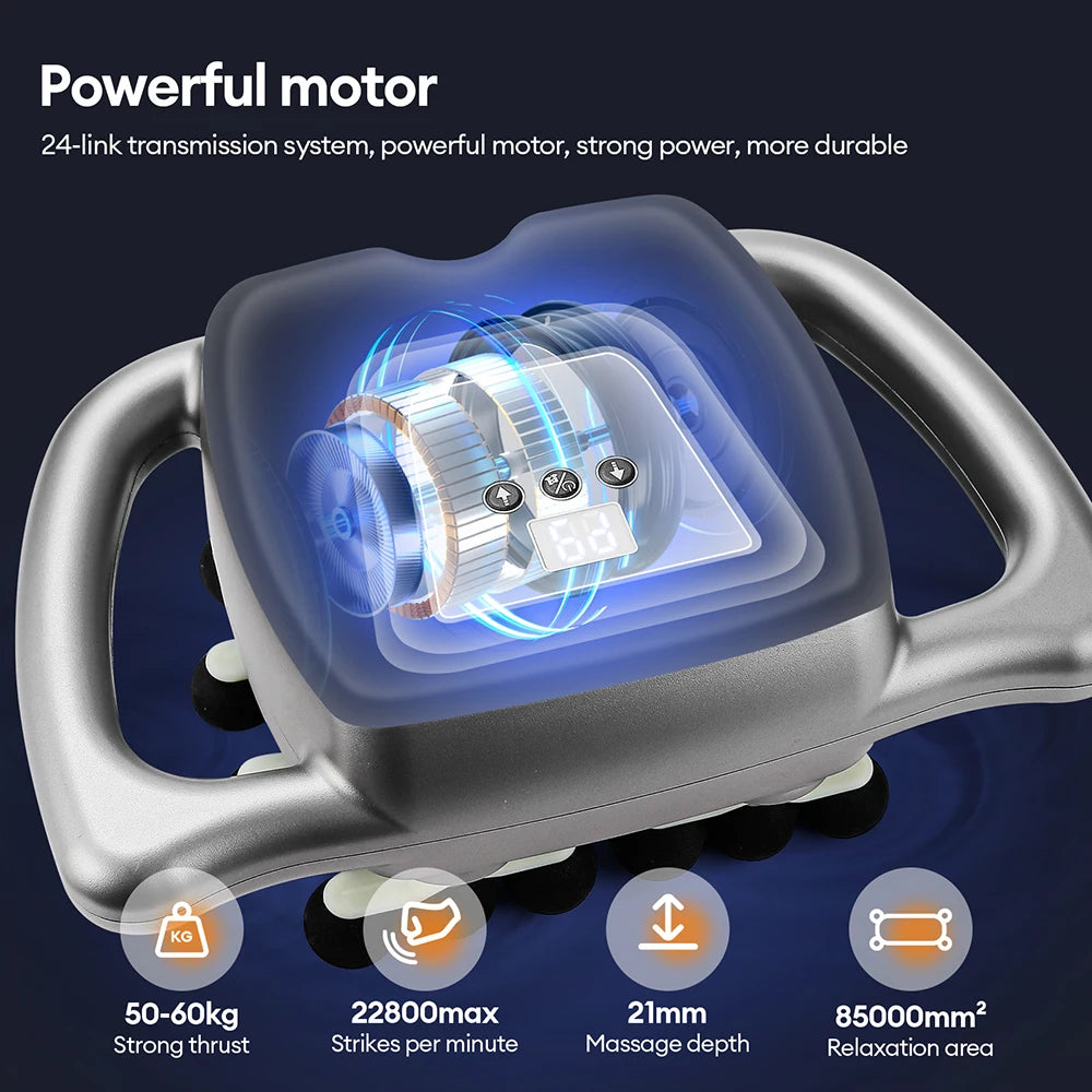 24-Head Fascia 9 Modes High Frequency Vibration Body Massager