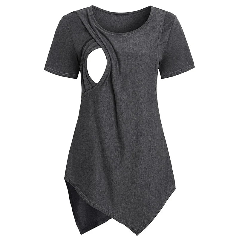 Women Maternity Casual Soft  Nursing Tops