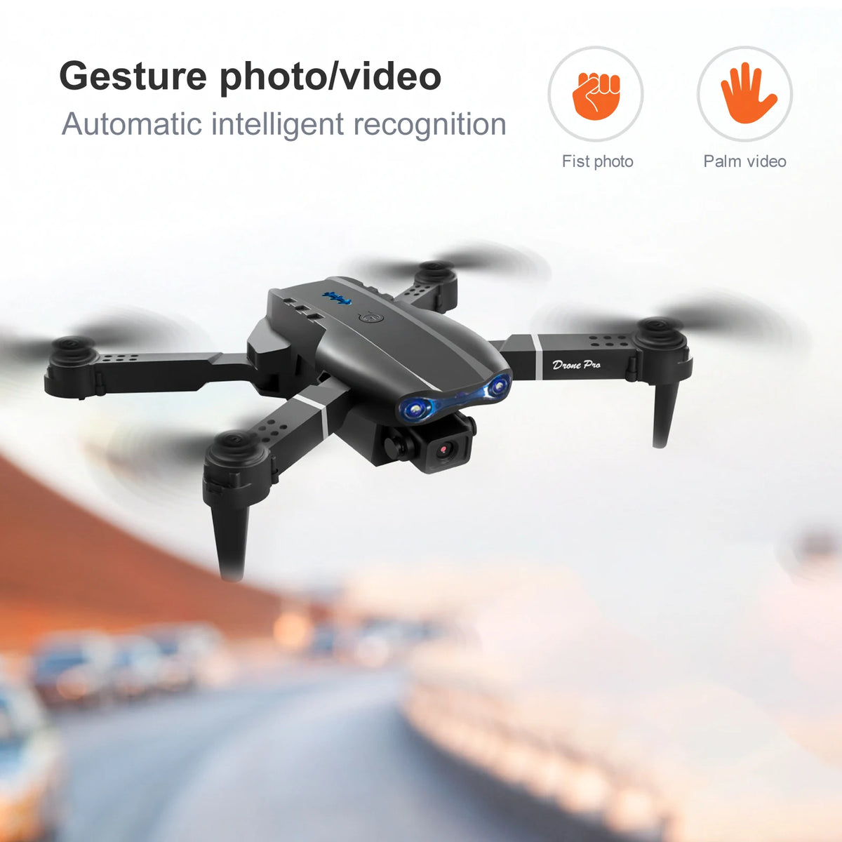 ZNLYRION Dual Camera FPV Drone Optical Flow Hover Foldable RC Quadcopter