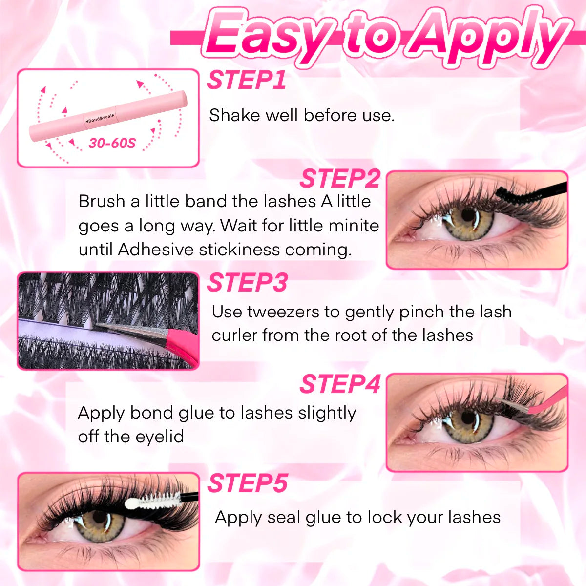 DIY Lash Extension Kit Clusters Individual Eyelashes Kit