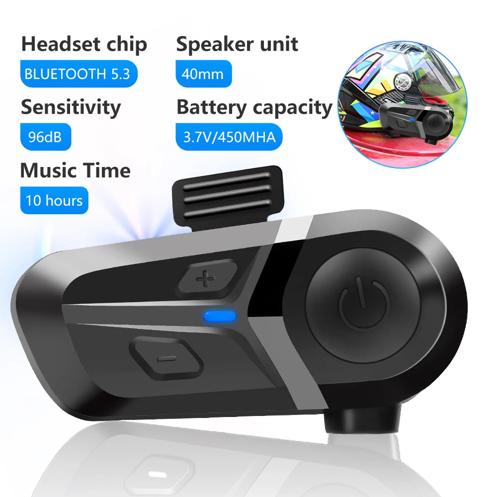 Wireless Motorcycle Helmet Headset Hands-free