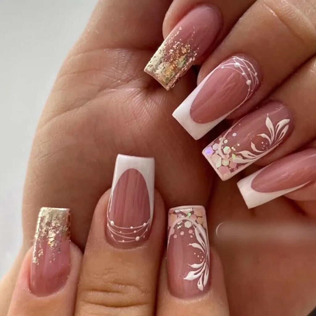 24pc Short Ballet Press on Nails