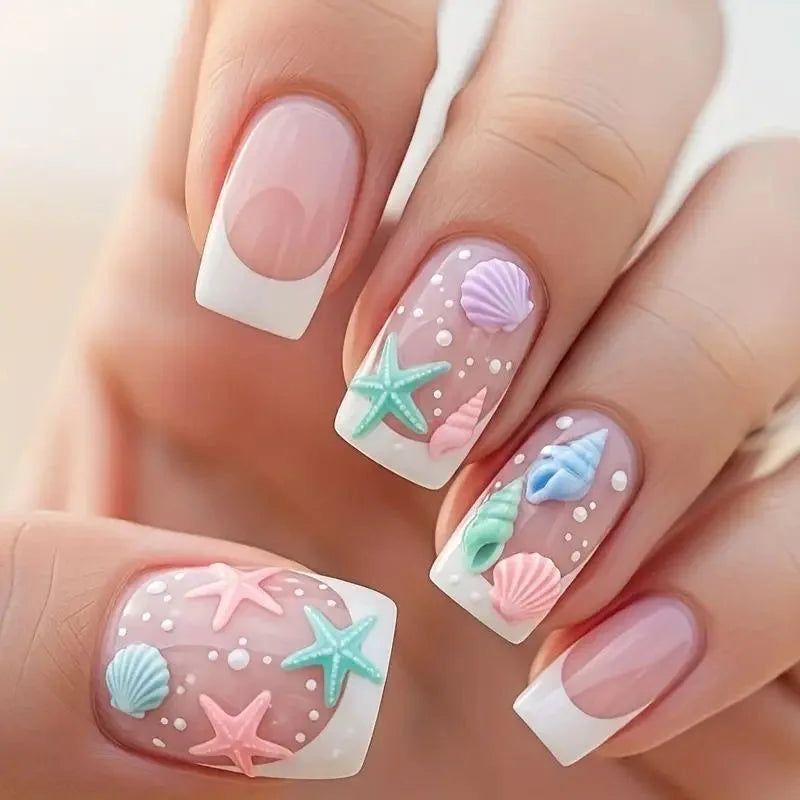 24pcs Simple Press on Nails